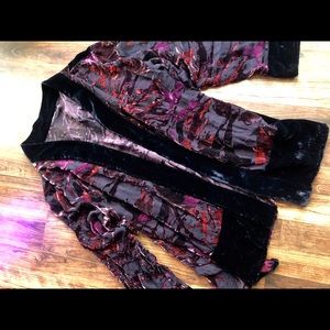Vintage velvet kimono